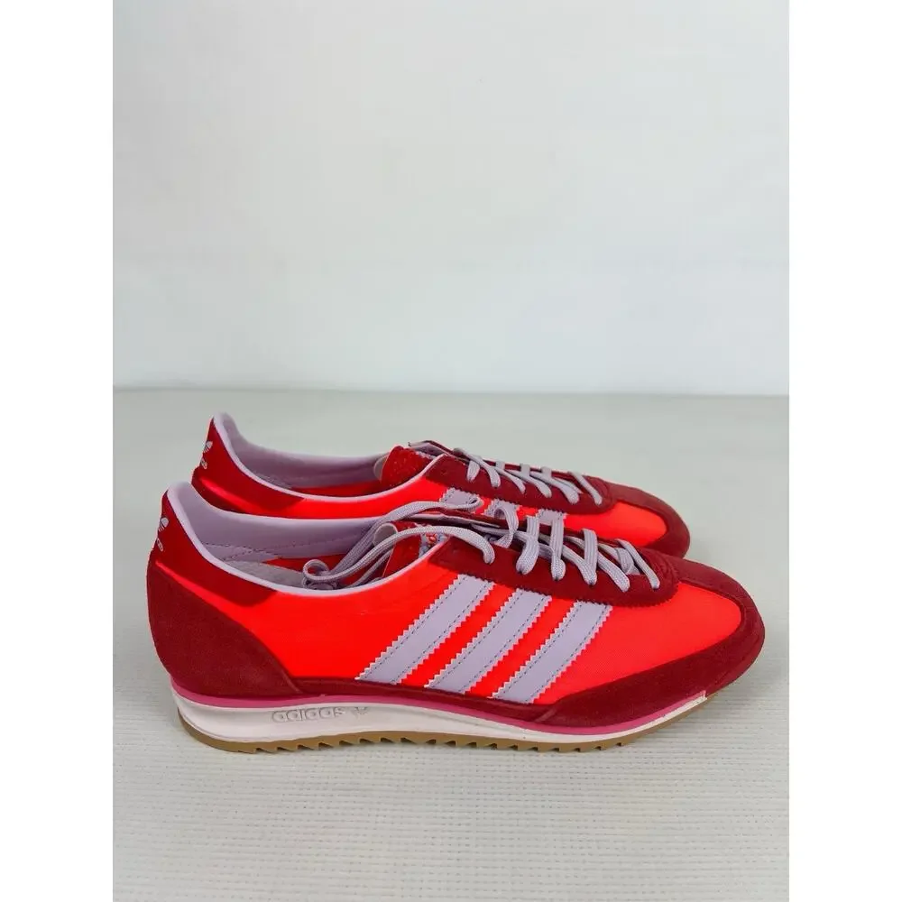 Adidas Women's SL72 OG Originals Size 9 Solar Red Lavender JH7392 Athletic New